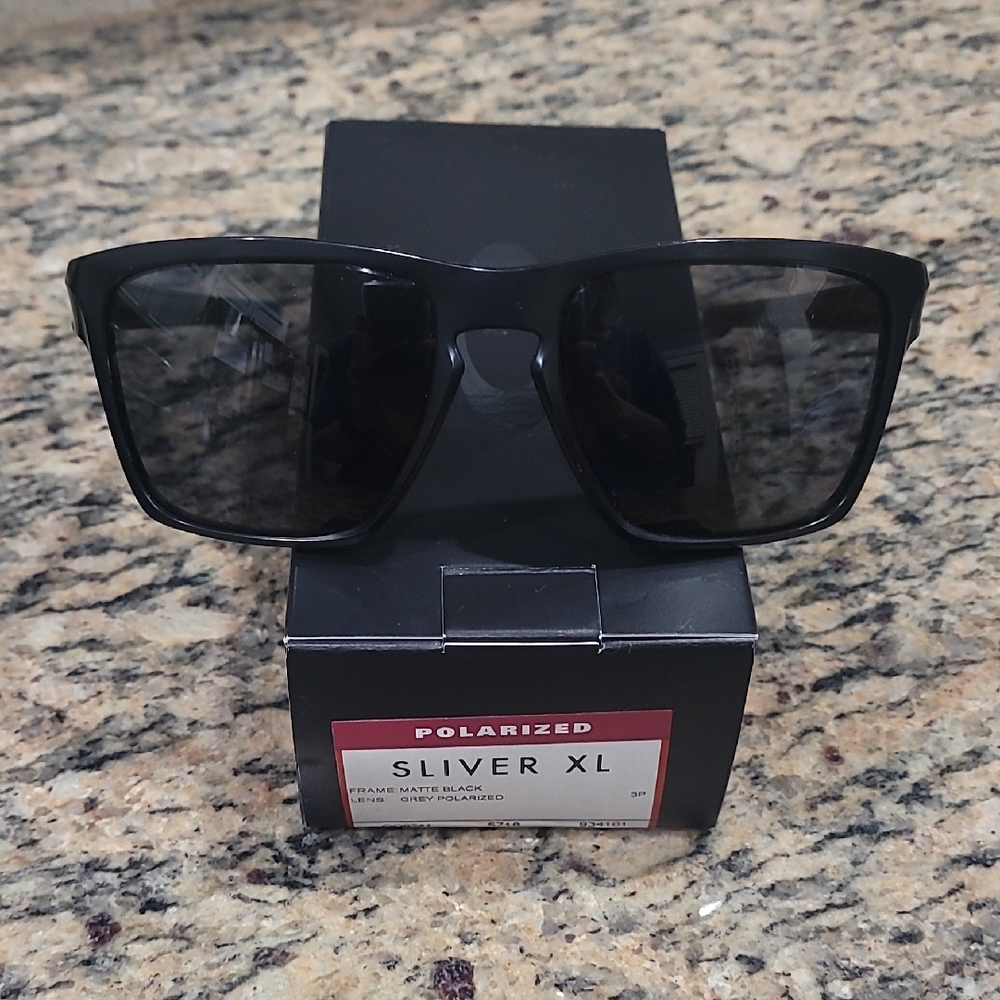 Oakley Sliver XL Black Polarized Sunglasses